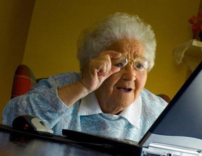 Confused Computer Grandma