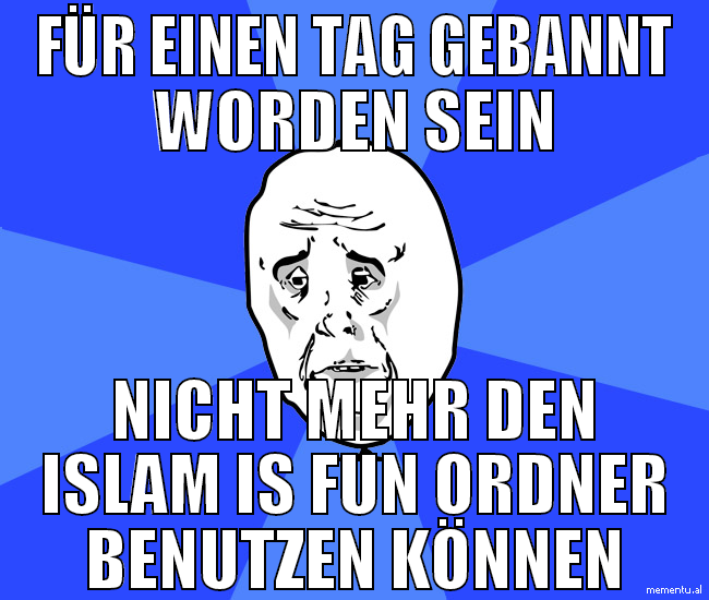 für einen tag gebannt worden sein nicht mehr den i