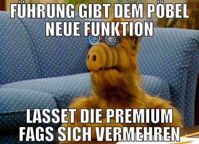 führung gibt dem pöbel neue funktion lasset die pr