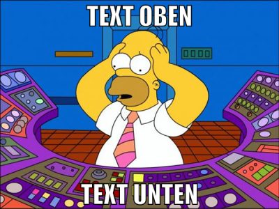 text oben text unten