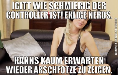 igitt wie schmierig der controller ist! eklige ner