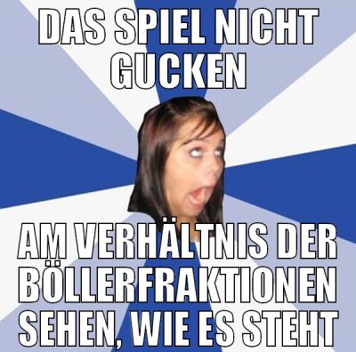 DAS SPIEL NICHT GUCKEN AM VERHÄLTNIS DER BÖLLERFRA