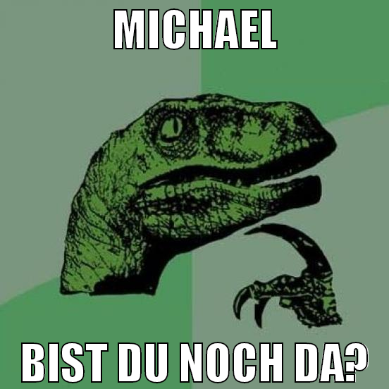 michael bist du noch da?