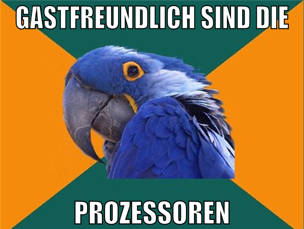 Gastfreundlich sind die Prozessoren