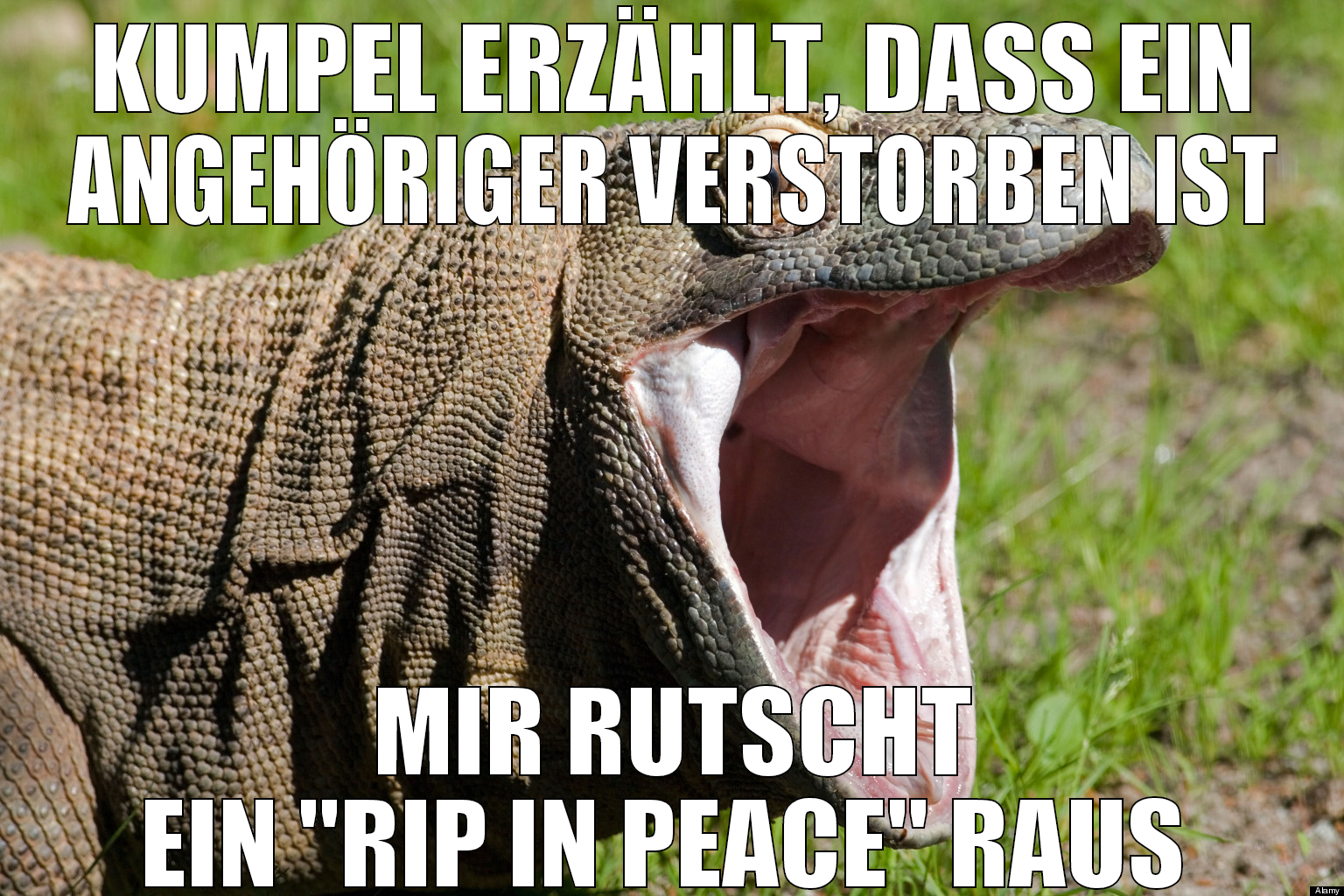 kumpel erzählt, dass ein angehöriger verstorben is