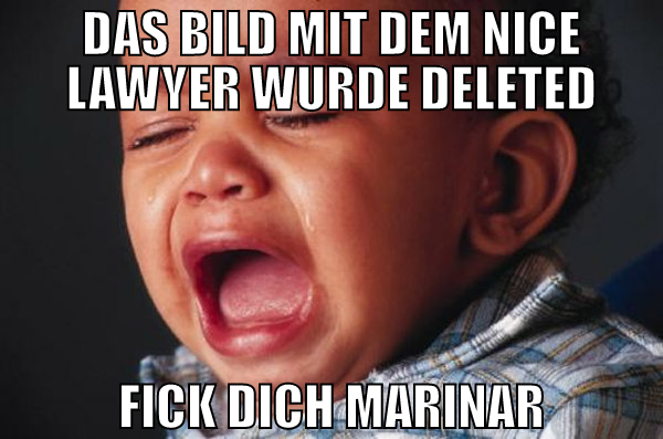 DAS BILD MIT DEM NICE LAWYER WURDE DELETED FICK DI