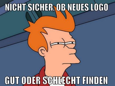 nicht sicher, ob neues logo gut oder schlecht find