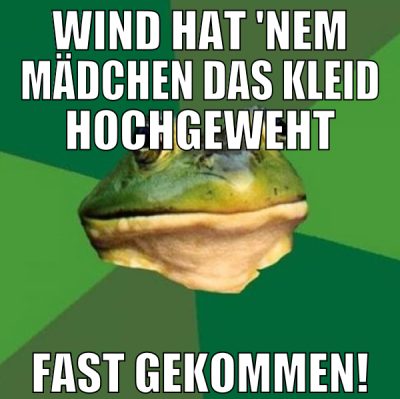 Wind hat 'nem Mädchen das kleid hochgeweht fast ge