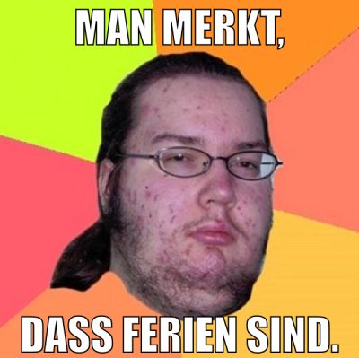 man merkt, dass ferien sind.