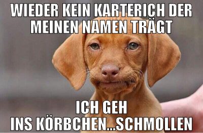 wieder kein karterich der meinen namen trägt ich g
