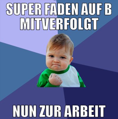 super faden auf b mitverfolgt nun zur arbeit