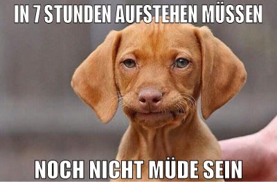 in 7 stunden aufstehen müssen noch nicht müde sein