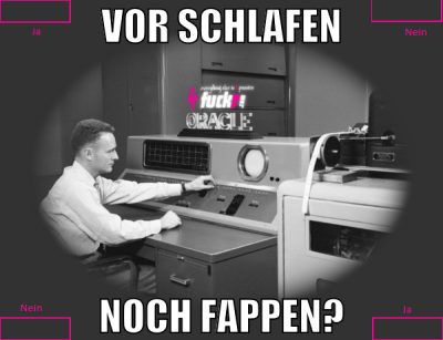 Vor Schlafen noch fappen?