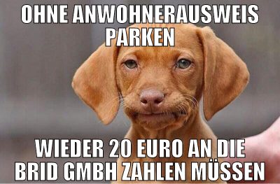 ohne anwohnerausweis parken wieder 20 euro an die