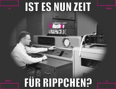 Ist es nun zeit für rippchen?