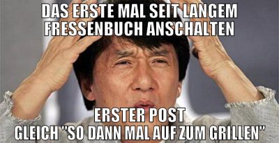 DAS ERSTE MAL SEIT LANGEM FRESSENBUCH ANSCHALTEN E