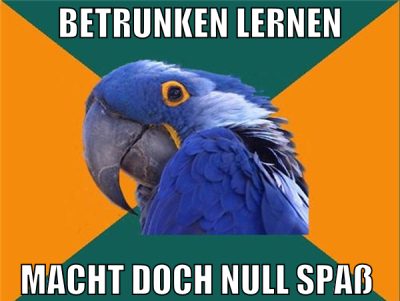 betrunken lernen macht doch null spaß