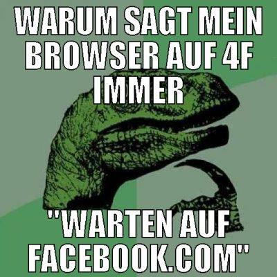 Warum sagt mein browser auf 4f immer "warten auf f