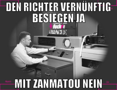 den richter vernünftig besiegen ja mit zanmatou ne