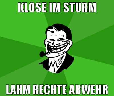 Klose im Sturm Lahm rechte Abwehr