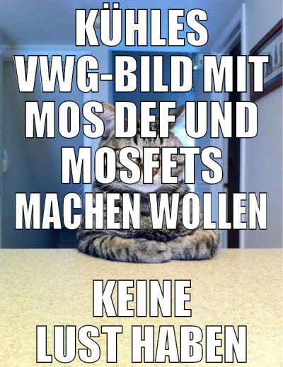 KÜHLES VWG-BILD MIT MOS DEF UND MOSFETS MACHEN WOL
