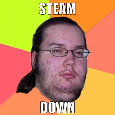 steam down