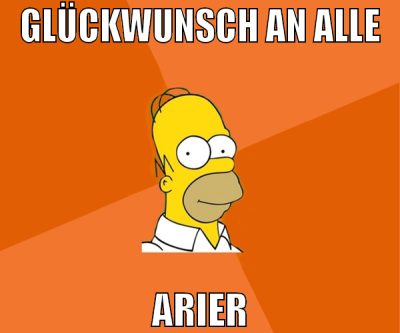 glückwunsch an alle arier