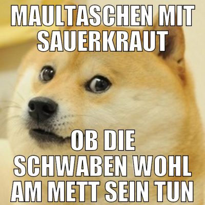 maultaschen mit sauerkraut ob die schwaben wohl am