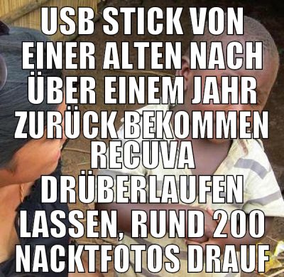 usb stick von einer alten nach über einem jahr zur