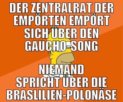 der zentralrat der empörten empört sich über den g