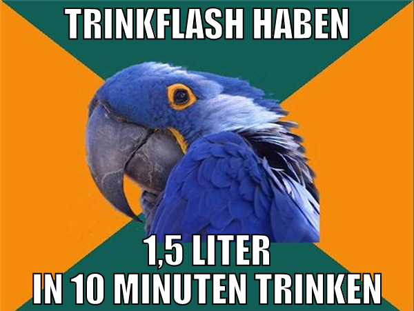 trinkflash haben 1,5 liter in 10 minuten trinken