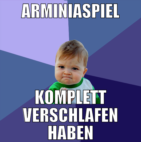ARMINIASPIEL KOMPLETT VERSCHLAFEN HABEN