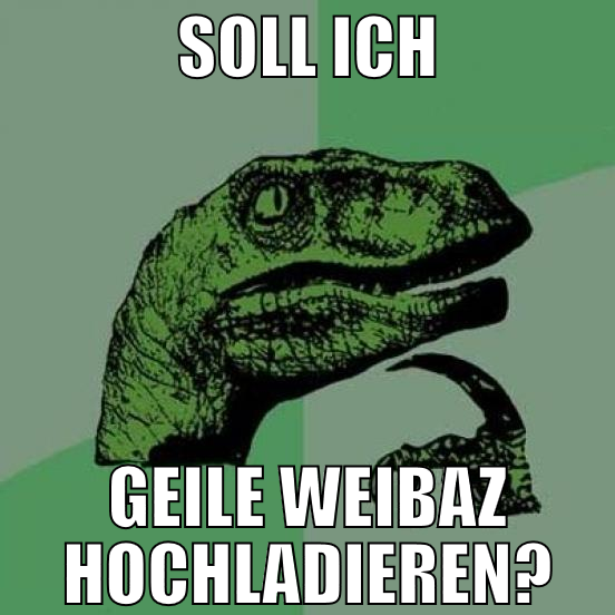 SOLL ICH GEILE WEIBAZ HOCHLADIEREN?