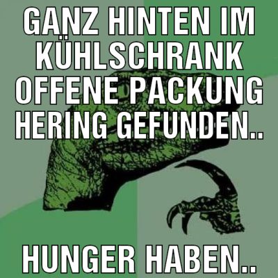 Ganz hinten im Kühlschrank offene Packung Hering g