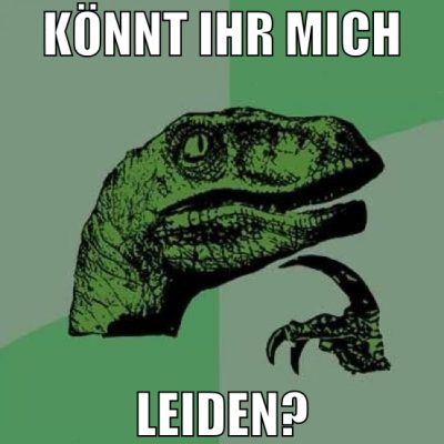 Könnt ihr mich leiden?