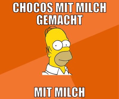chocos mit milch gemacht mit milch