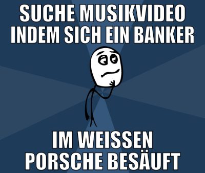 suche musikvideo indem sich ein banker im weissen
