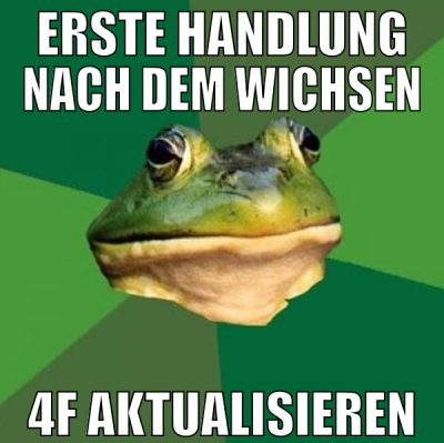 erste handlung nach dem wichsen 4f aktualisieren