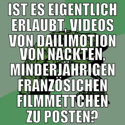 ist es eigentlich erlaubt, videos von dailimotion