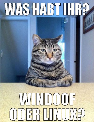 was habt ihr? windoof oder linux?