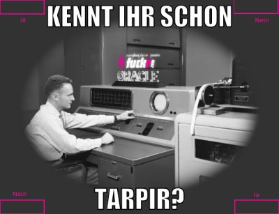 kennt ihr schon tarpir?