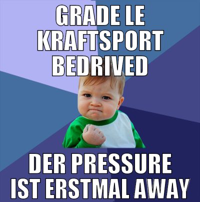 grade le kraftsport bedrived der pressure ist erst