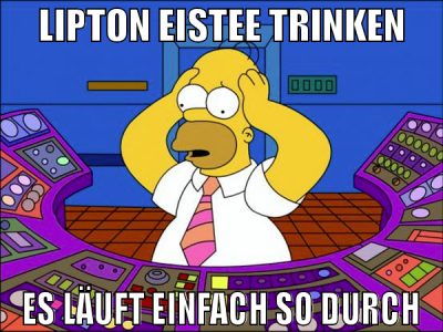 LIPTON EISTEE TRINKEN ES LÄUFT EINFACH SO DURCH