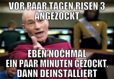vor paar tagen risen 3 angezockt eben nochmal ein