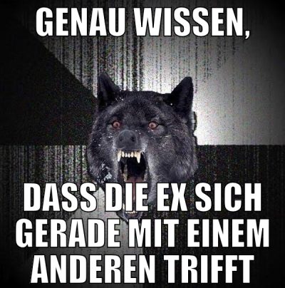 Genau wissen, dass die Ex sich gerade mit einem an