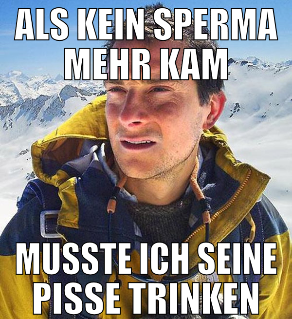 als kein sperma mehr kam musste ich seine pisse tr