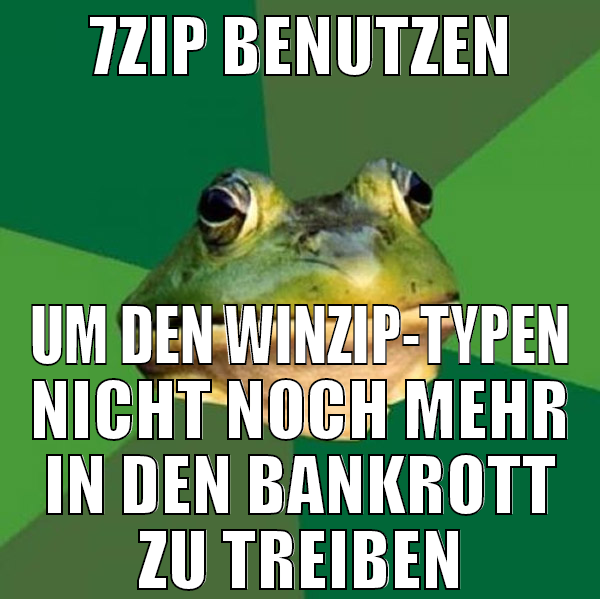 7zIP BENUTZEN UM DEN WINZIP-TYPEN NICHT NOCH MEHR