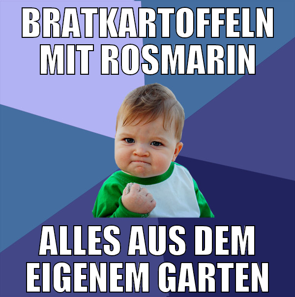 Bratkartoffeln mit rosmarin Alles aus dem eigenem