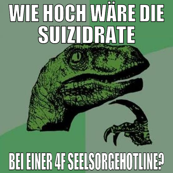 wie hoch wäre die suizidrate bei einer 4f seelsorg