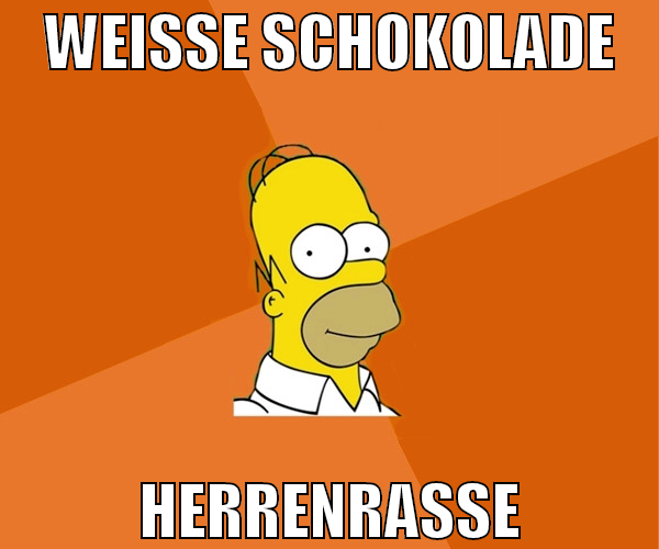 WEIße SCHOKOLADE HERRENRASSE